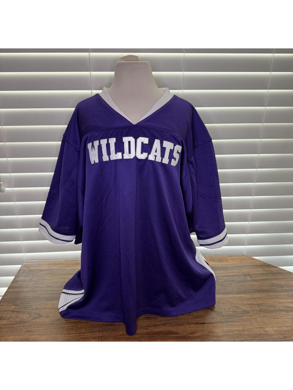 Authentic Warrior Purple Wildcats Sports Jersey Shirt Size 2X